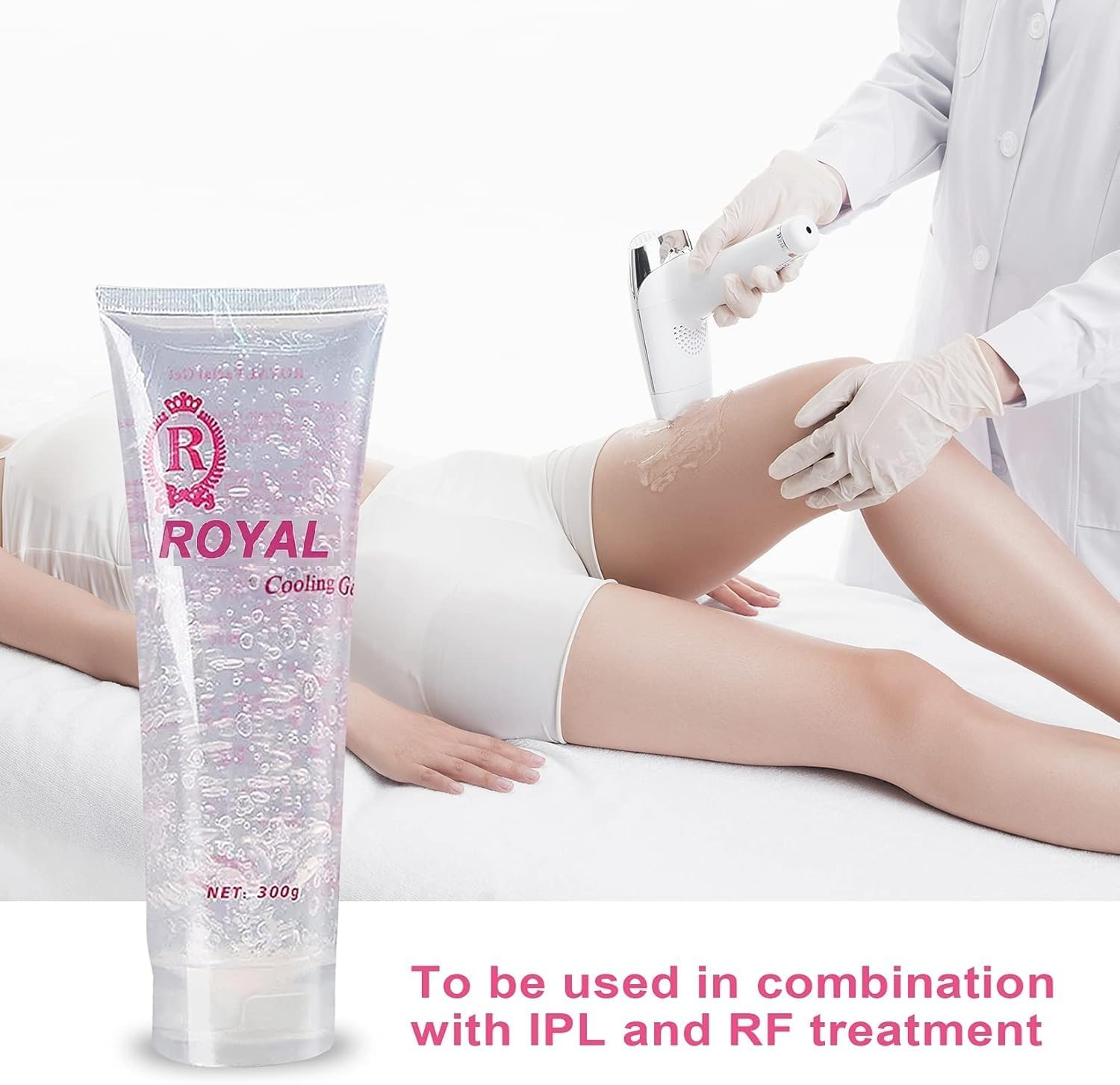 Cooling Conductive Gel for Laser Hair Removal Device and RF Radio Frequency Facial Body Skin Care Machine for Women and Men 300ML image number 3