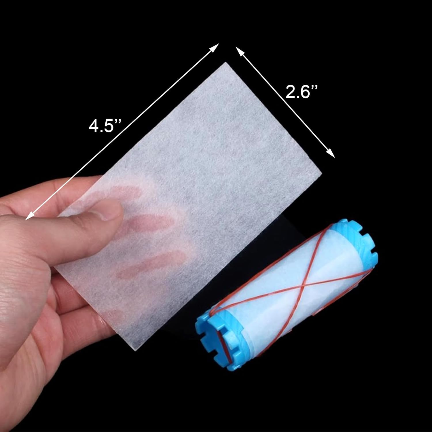 90Pcs Perm Papers, Disposable Hair Perm Tissue Good Toughness High Temperature Resistance, Hair Curling Paper for Both Cold and Hot Perms (11.5 X 6.5Cm) image number 3