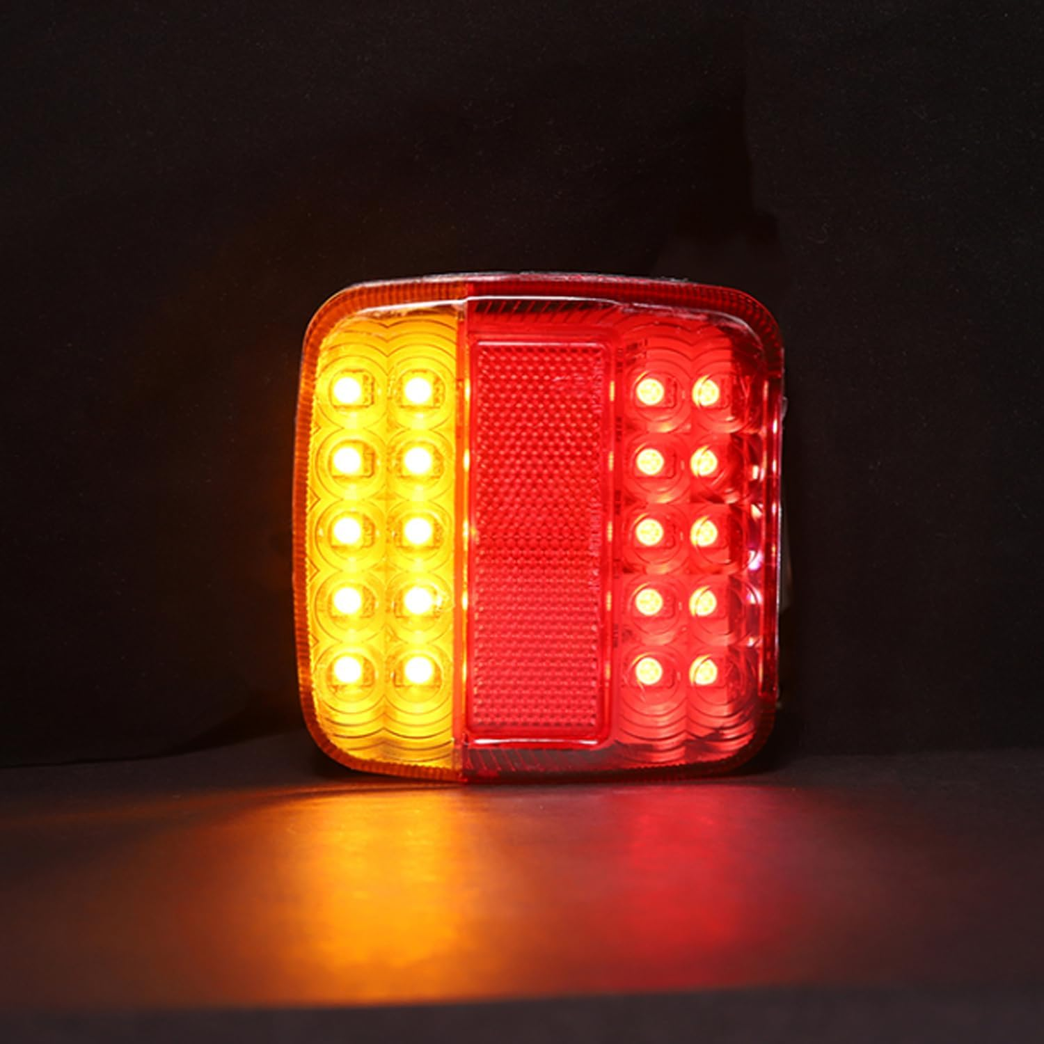 2Pcs LED Stop Tail Lights Waterproof 26 LED Boat Truck Trailer Light