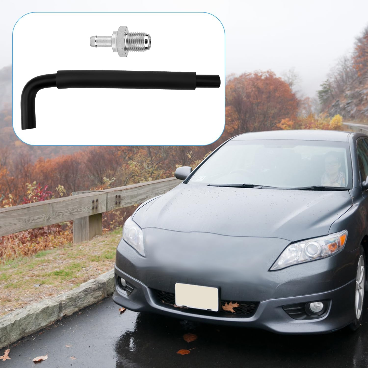 Engine PCV Valve and Hose Kit Accessories Compatible with Solara Matrix RAV4 TC XB Hs250H, Replacement Part # 12262-28021 Only for 2.4L 4CYL image number 5