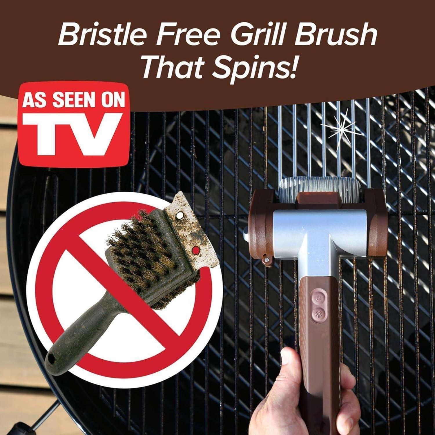 Electric Grill Cleaner &mdash;Additional Replaceable Roller Brush - Replaceable Roller Brush image number 3
