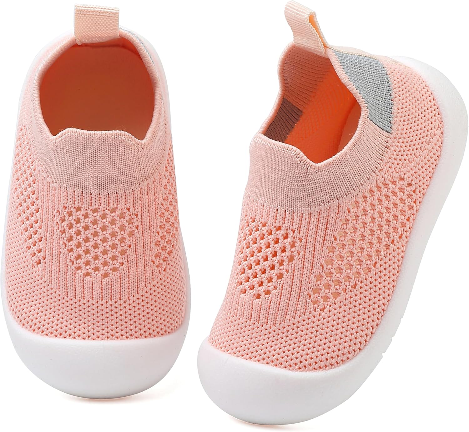 Baby First Walking Shoes Toddler Infant Boys Girls Baby Sneakers Breathable Non-Slip Indoor Floor Baby Sock Slipper with Soft Sole Cotton Mesh