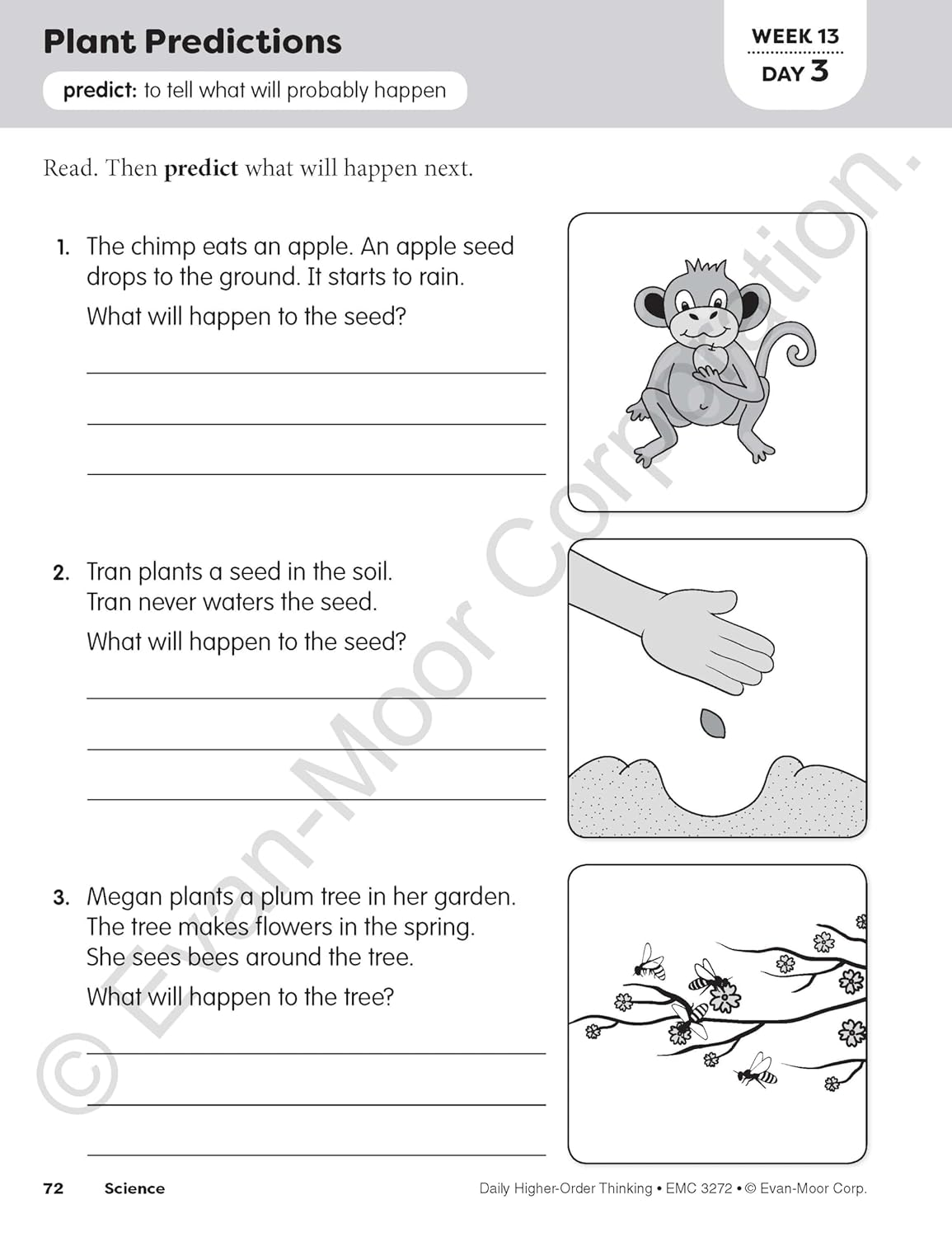 Evan-Moor Evan-Moor Daily Higher-Order Thinking Grade 2 Teacher Edition Supplemental Teaching Resource Book, Brainteasers Activities - Homeschooling & Classroom Resource Workbook image number 3