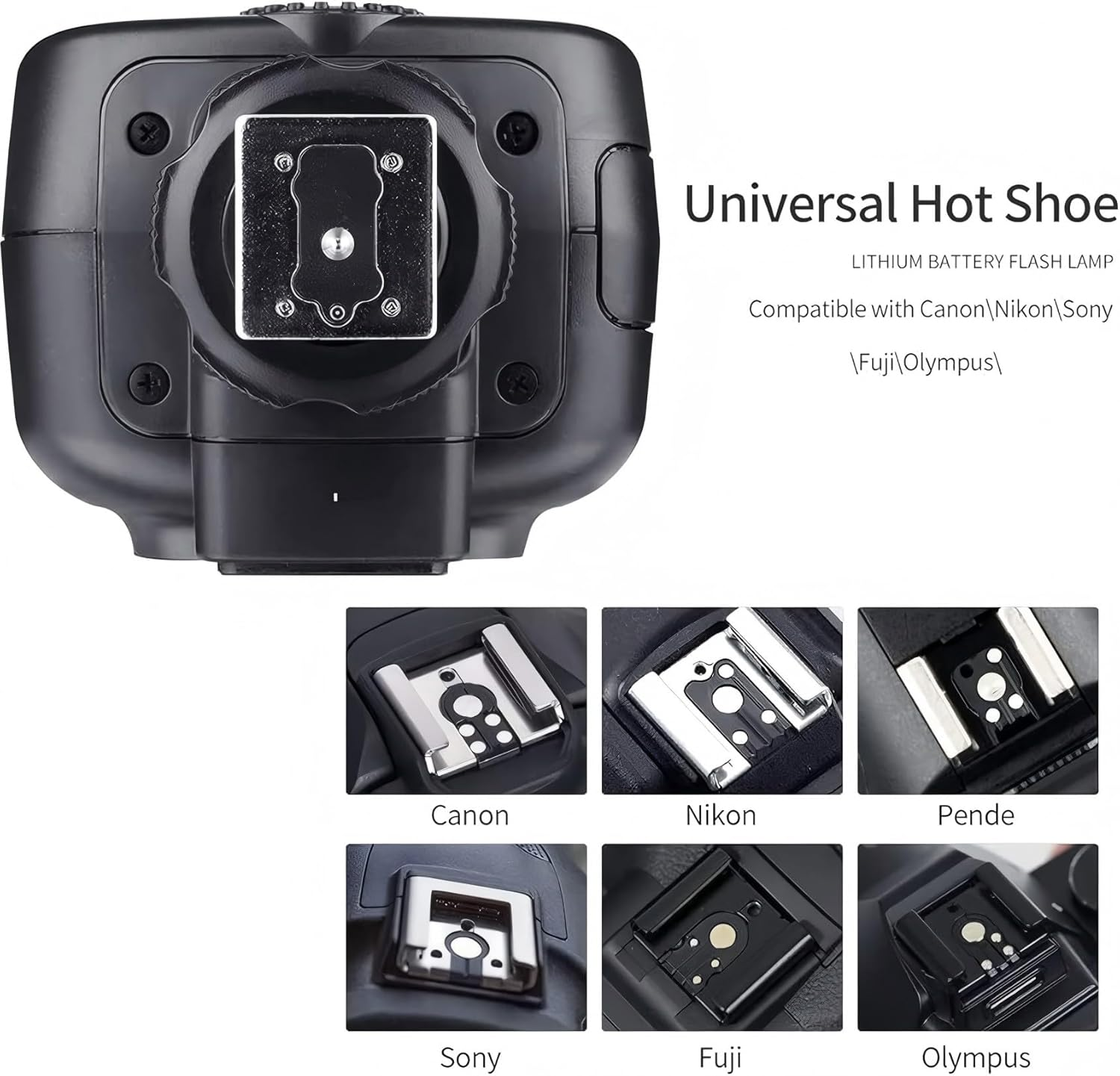 Godox TT600 Speedlite Flash with Built-In 2.4G Wireless Transmission for Canon, Nikon, Pentax, Olympus and Other Digital Cameras with Standard Hotshoe image number 4