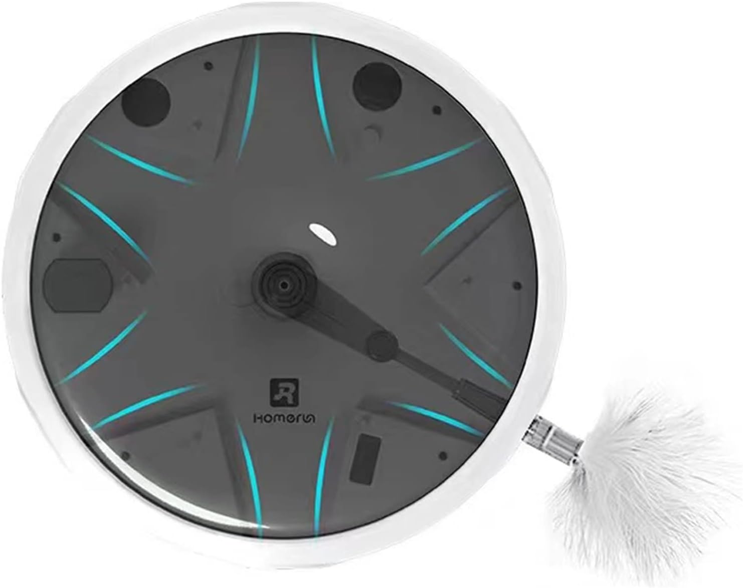 EVTSCAN Cat Feather Turntable Toy, with Sound and Light, Interactive Smart Electric Cat Toy, Offers Three Modes, Pet Supplies for Cat Kitten image number 4