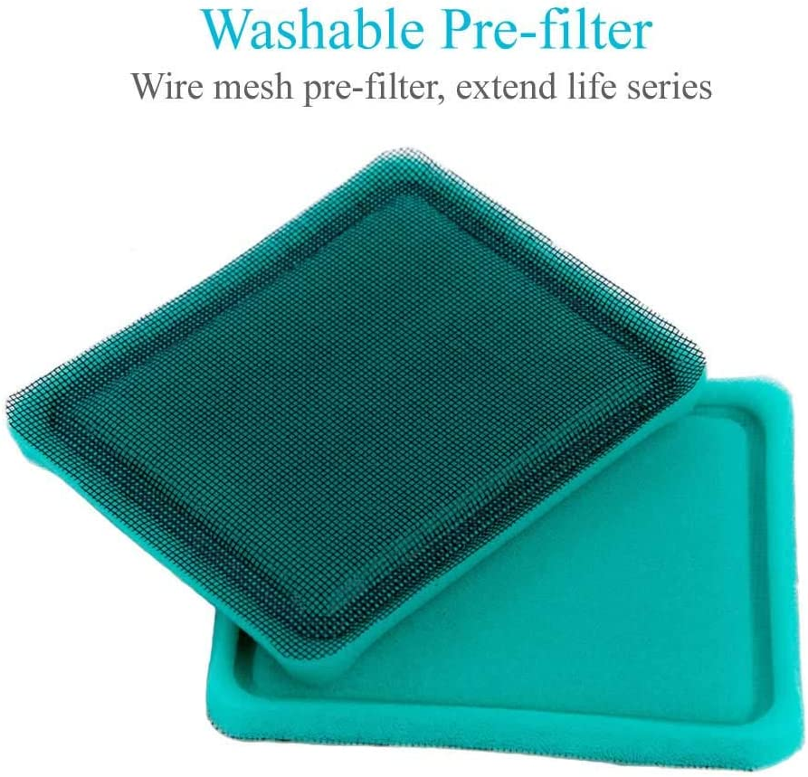 HOODELL 3 Pack 491588S Air Filter with Pre Filter, Compatible with 491588 493537 493537S Toro 20332 Craftsman 33644, Push Lawn Mower Air Cleaner image number 1