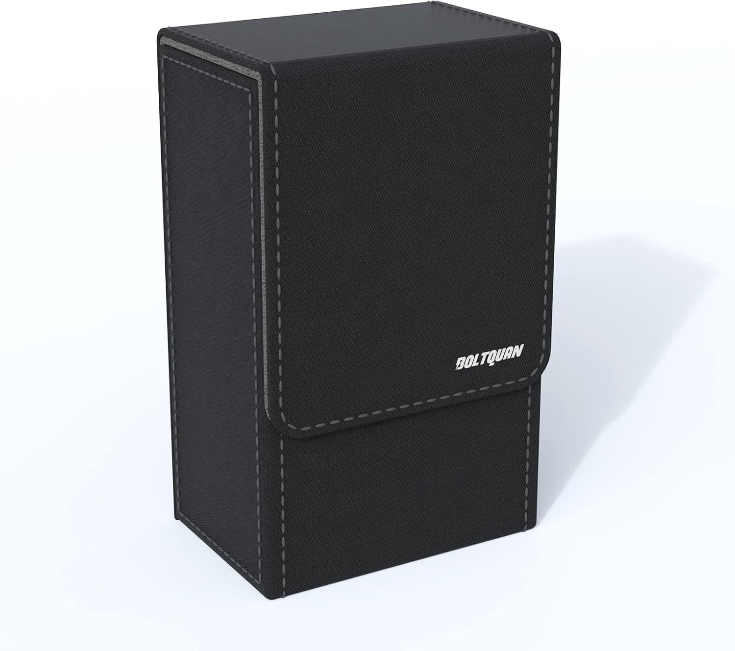 Black Tarot Card Holder with Black Interior; Fold Top Tarot Card Box Case with Magnetic Lid Closure; Fits Rider Waite Tarot Card Deck; Holder Measures Standard Size 5.39 X 3.38 X 2 in (137*86*51Mm)