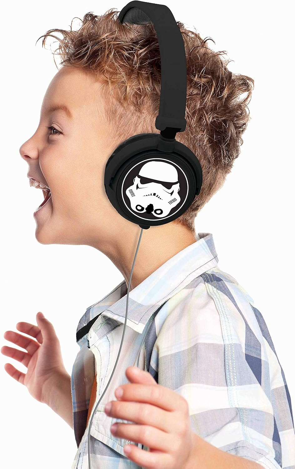 Lexibook Star Wars Rey Poe Finn BB-8 Stereo Headphone, Kids Safe Foldable and Adjustable, Black/White, HP015SW image number 2