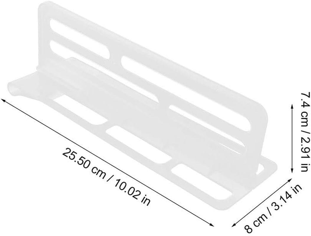 Jojofuny 3Pcs Adjustable Refrigerator Divider: Space-Saving Refrigerator Partition Bins for Efficient Fridge Organization - PP Shelf Separator, 10.03 X 3.14 X 2.91 Inch image number 1