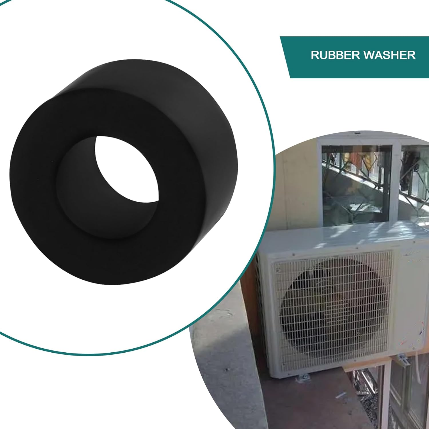 SING F LTD Pack of 10 Rubber Spacers M10 Flat Washers 20Mm OD 10Mm ID 10Mm Thickness round anti Vibration Spacer Rubber Bushing Washers Suitable for Faucet Pipe Water Hose Car Accessories