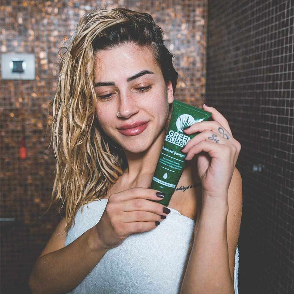 Green Bubble Hair Growth Set by Bubbly (Pack of 3) image number 1