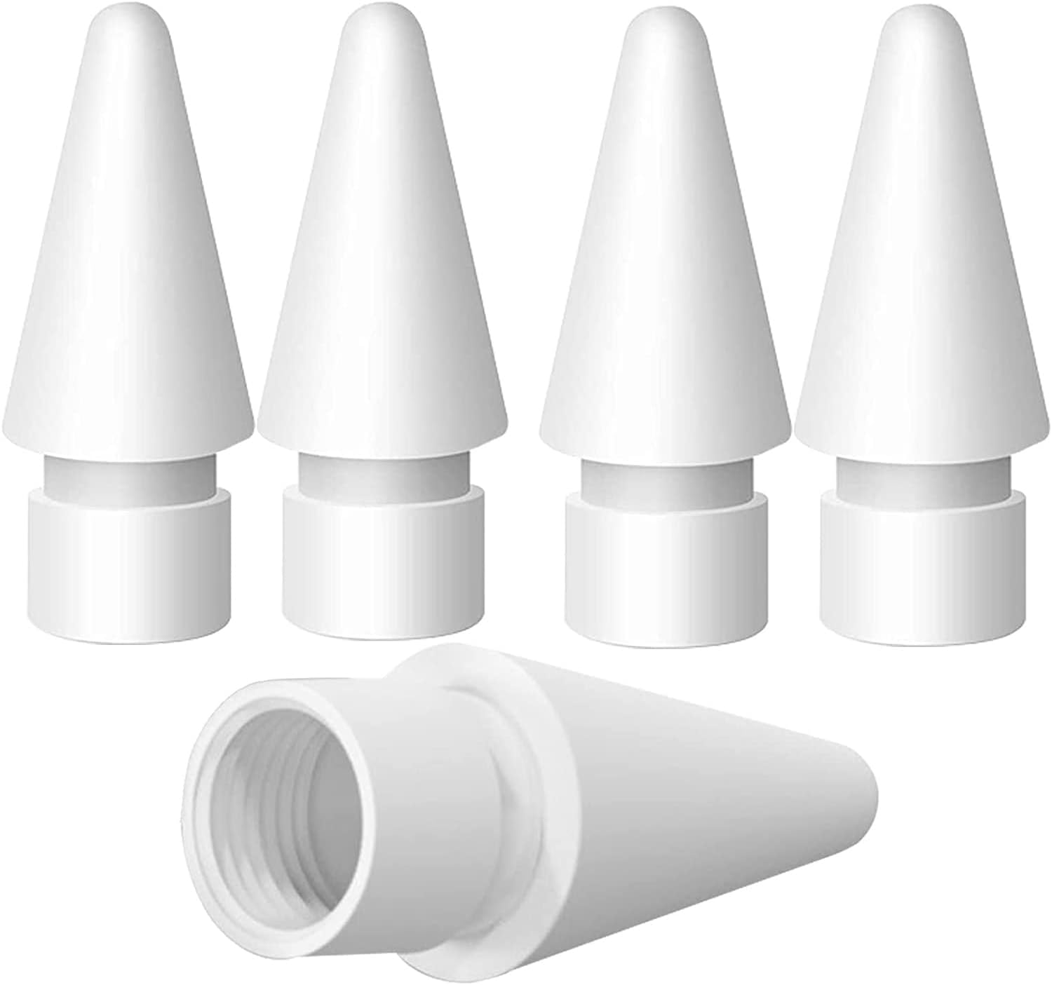 【5 Pack】 Tips for Apple Pencil Tips,Replacement Pen Nibs,Compatible with Apple Pencil 2Nd Gen& 1St Gen,High Sensitivity and Durable Pencil Tips for Ipad&Ipad Pro&Ipad Air Pencil, White image number 4