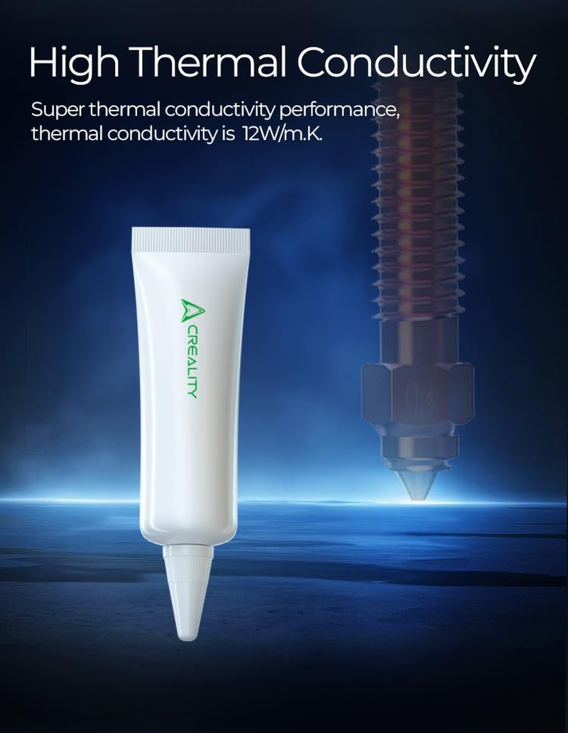 Creality Thermal Grease + Lubricant Grease Set, High Thermal Conductivity & Noise Reduction, 3D Printer Accessories