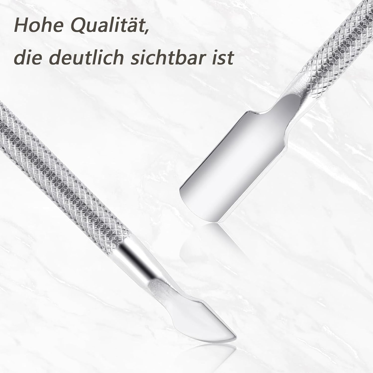 CALLYSONIC, Cuticle Pusher, Cuticle Remover, Gel Nail Accessories, Nail Accessories, 2 in 1, Cuticle Pusher 2 Sides, for Manicure, Pedicure, Nail Cleaning, Gel Nail Polish, Pack of 4 image number 4