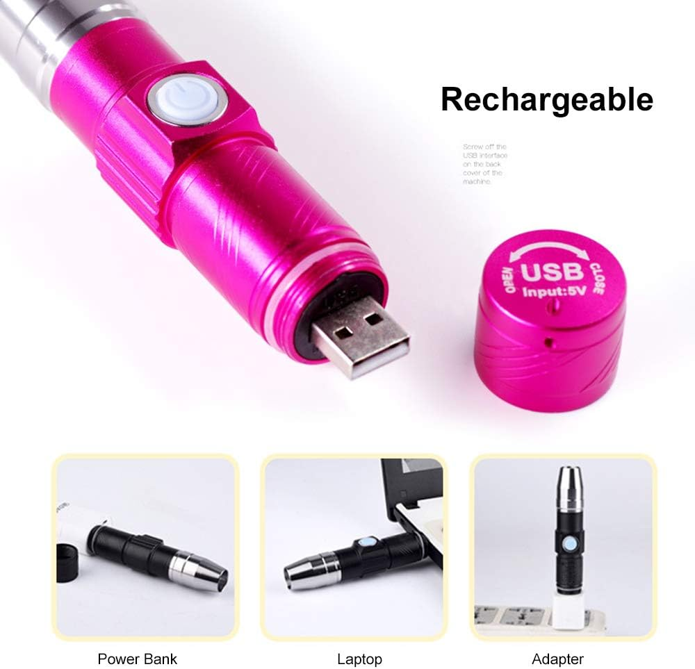 Nail LED Flashlight Mini Flashlights for Nails Drying Lamp Rechargeable & Portable Nail Dryer for Nail UV Gel VCXN image number 1