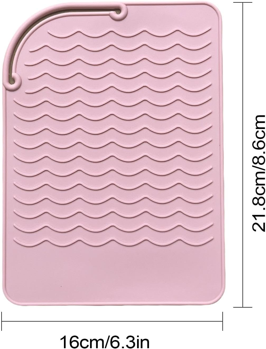 Silicone Curling Iron Holder - Heat-Proof Pad and Cover for Flat Irons | Portable Heat Resistant Mat for Styling Tools image number 3