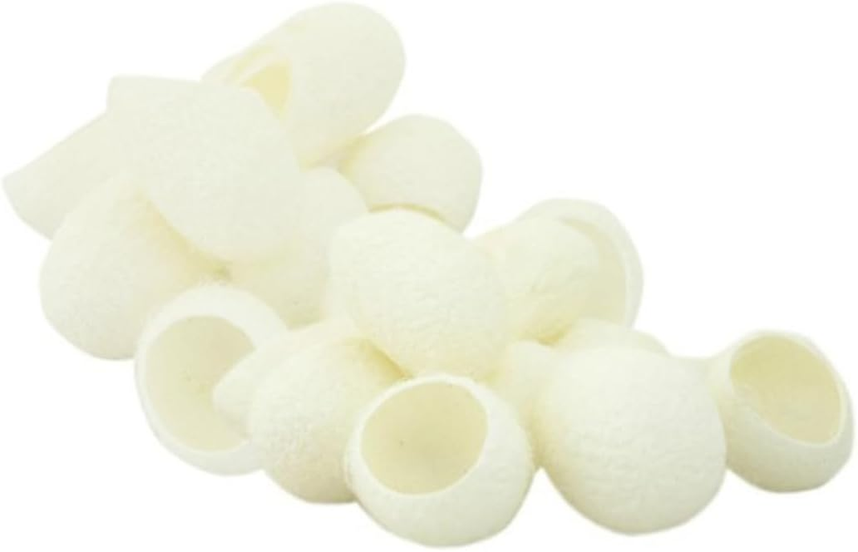 200Pcs Natural Organic Facial Cleaning Silkworm Balls for Skin Care Whitening Exfoliator Blackheads Removal Skin Care Scrub image number 1