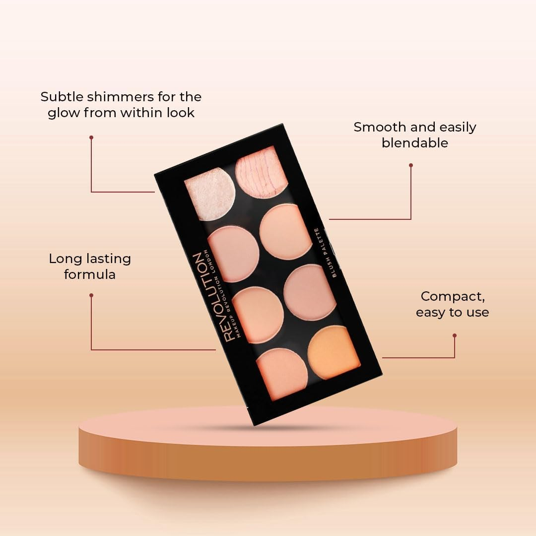 Revolution Ultra Blush Palette Golden Sugar, Hot Spice, 17853 image number 2