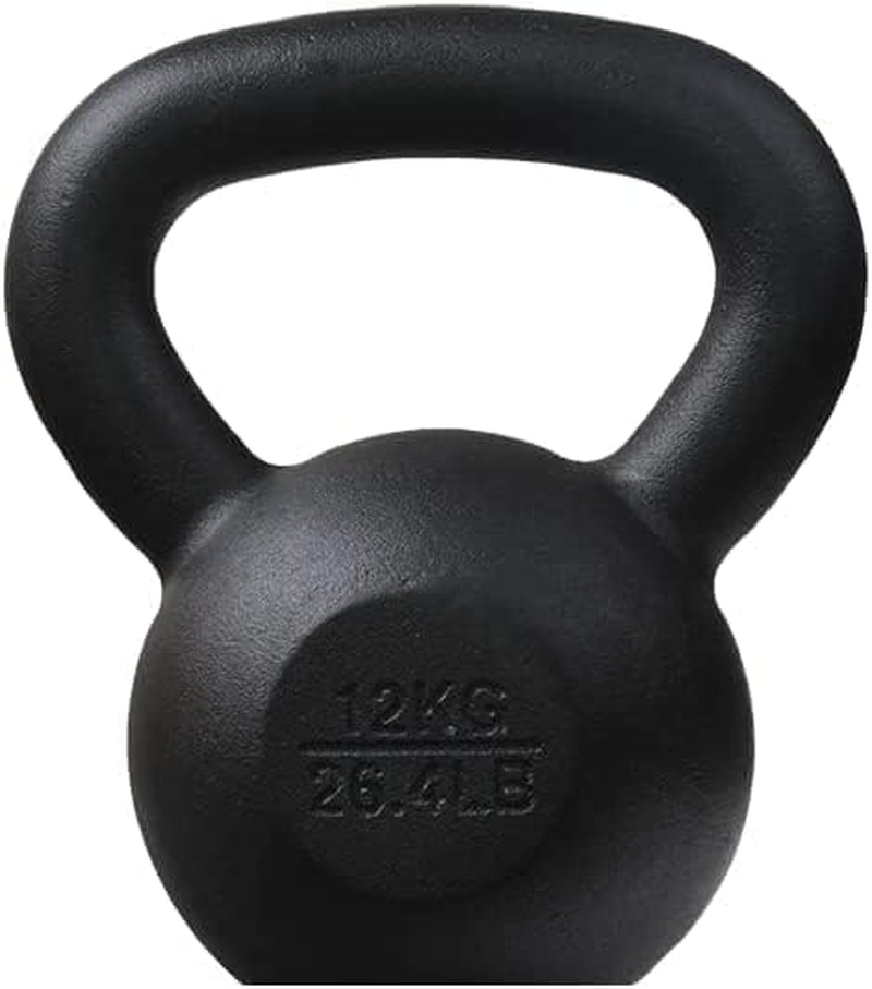 HCE Kettlebell Weights - Russian Classic Black Kettlebell Set - Premium Cross Training Workout Bell Equipment - WOD Fitness Bodybuilding Weightlifting