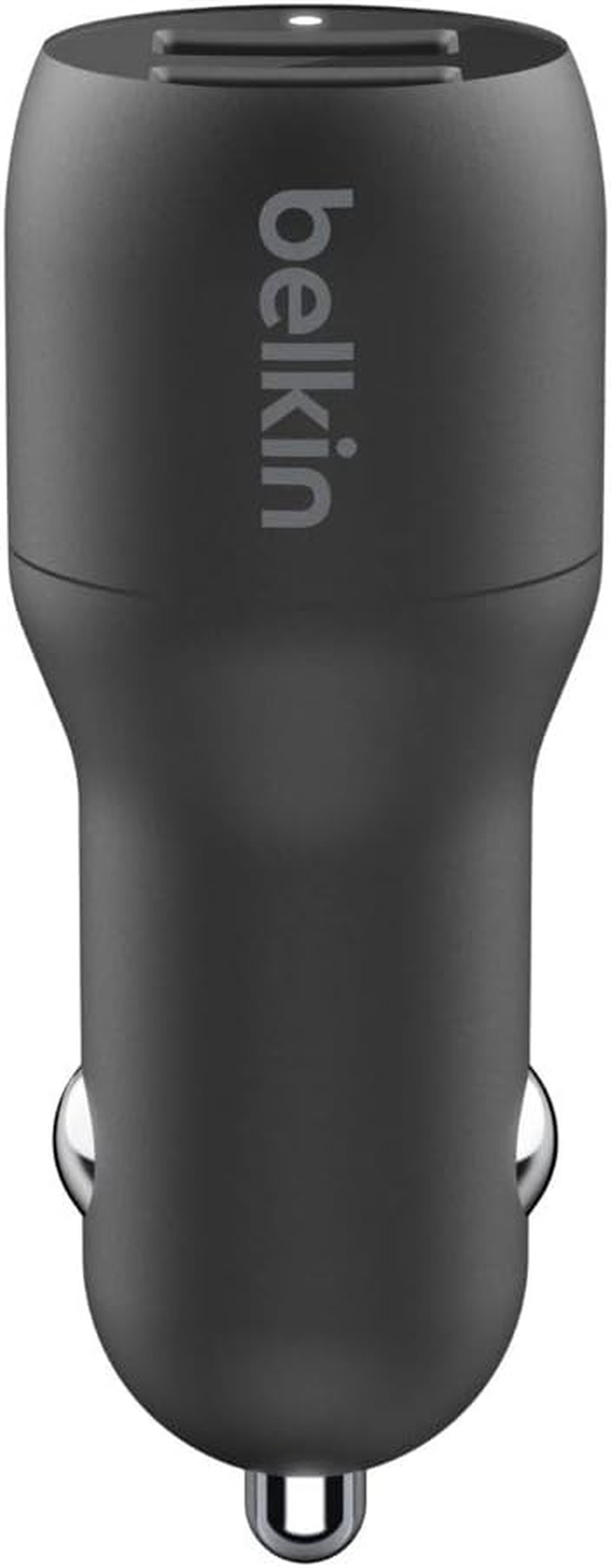 Belkin Cce002Bt1Mbk Dual USB Car Charger 24W + Micro-Usb Cable (Boost Charge Dual Port Car Charger, 2-Port USB Car Charger) Power Bank Car Charger, Kindle Car Charger,Black image number 2