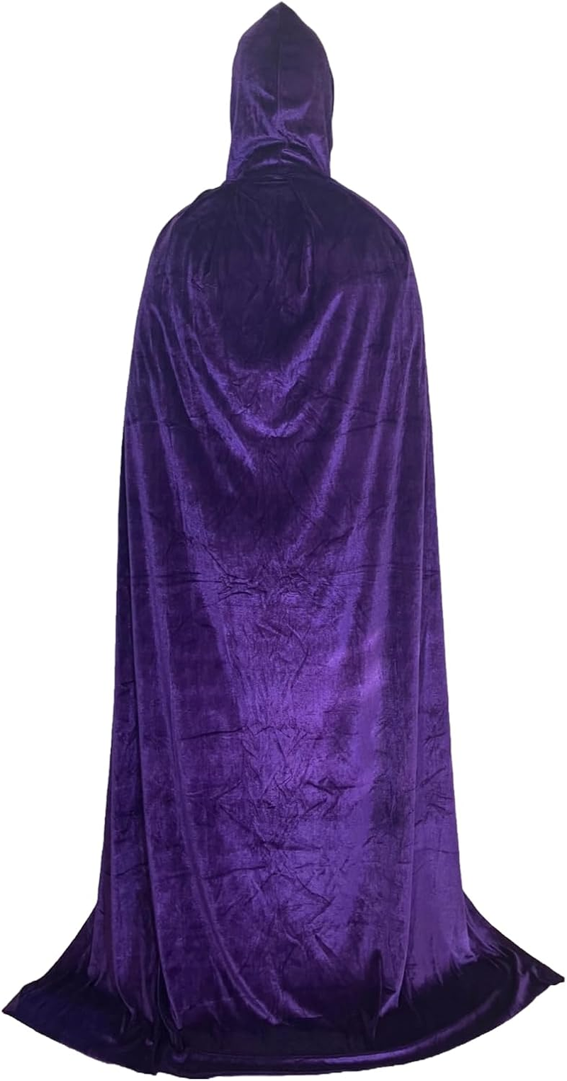 Full Length Hooded Cloak Costume Ideal for Christmas, Halloween, Cosplay Costume Party, Cape Disguises.