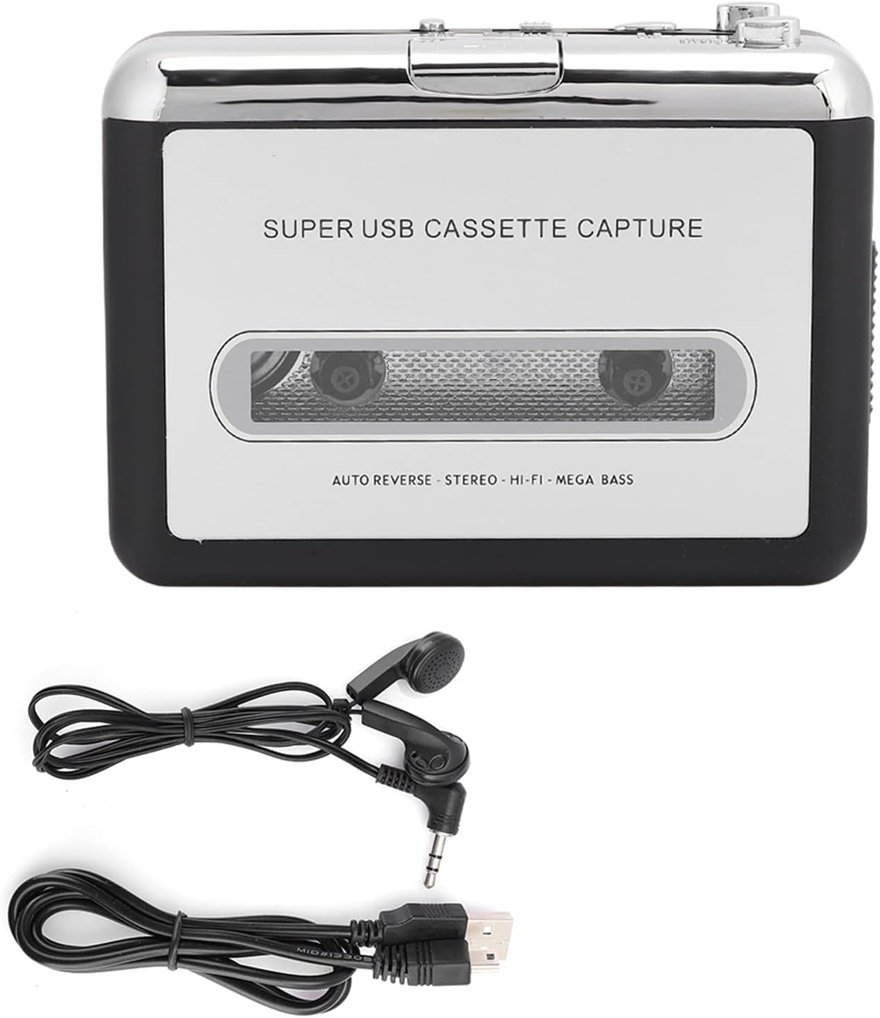 Cassette Player Recorder, Portable Stereo Tape Player with Cassette to MP3 Converter Function, USB for Computer, Laptop, USB Disk image number 3