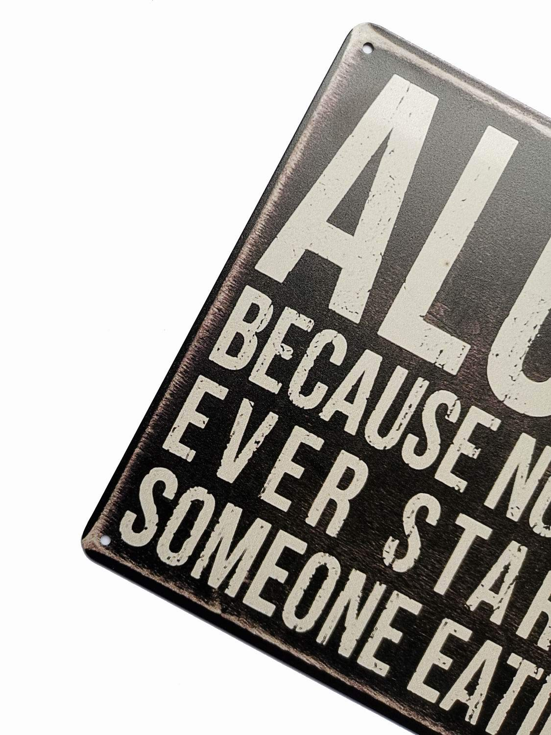 ERLOOD Alcohol Tin Signs Unique Metal Wall Decor for Home,Vintage Kitchen Tin Sign 12 X 8 image number 6