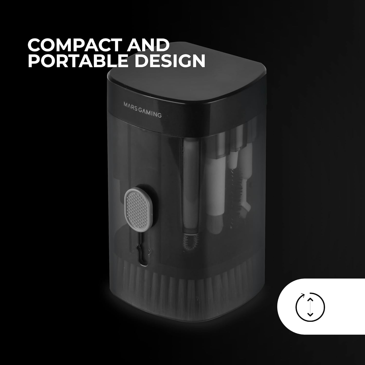 Mars Gaming MA-KIT Multifunctional Cleaning Set 21-In-1, Compact and Portable Design, Soft Brushes and Lint-Free Cloth, Professional Cleaning Kit for Electronics, Button Remover, Case image number 5