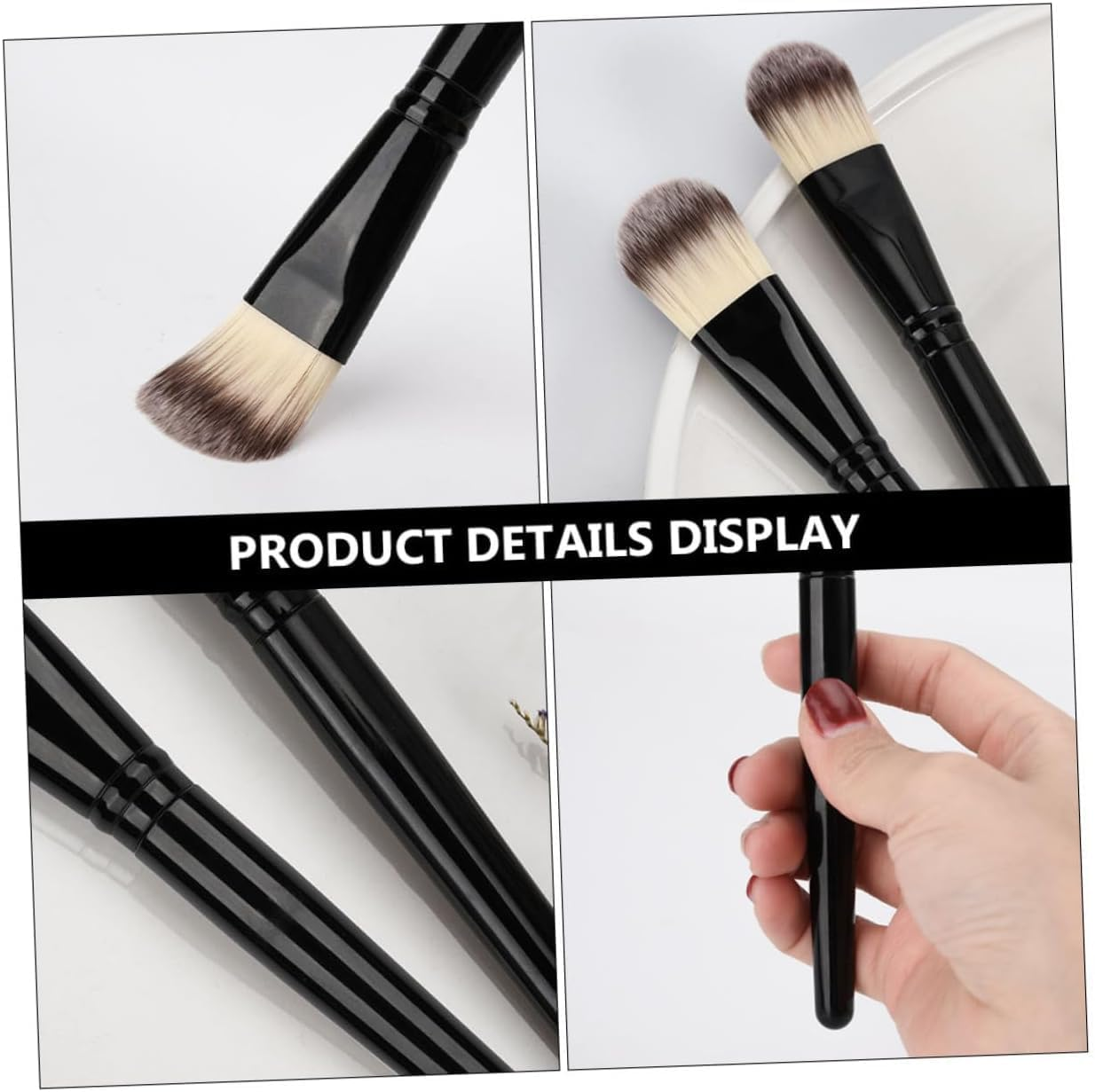 2PCS Nylon Facial Mask Brush Set - Professional Mud Mask Applicator with Precise Firm Bristles for Even Skincare Application, Portable Beauty Tool for Home & Travel Use image number 1