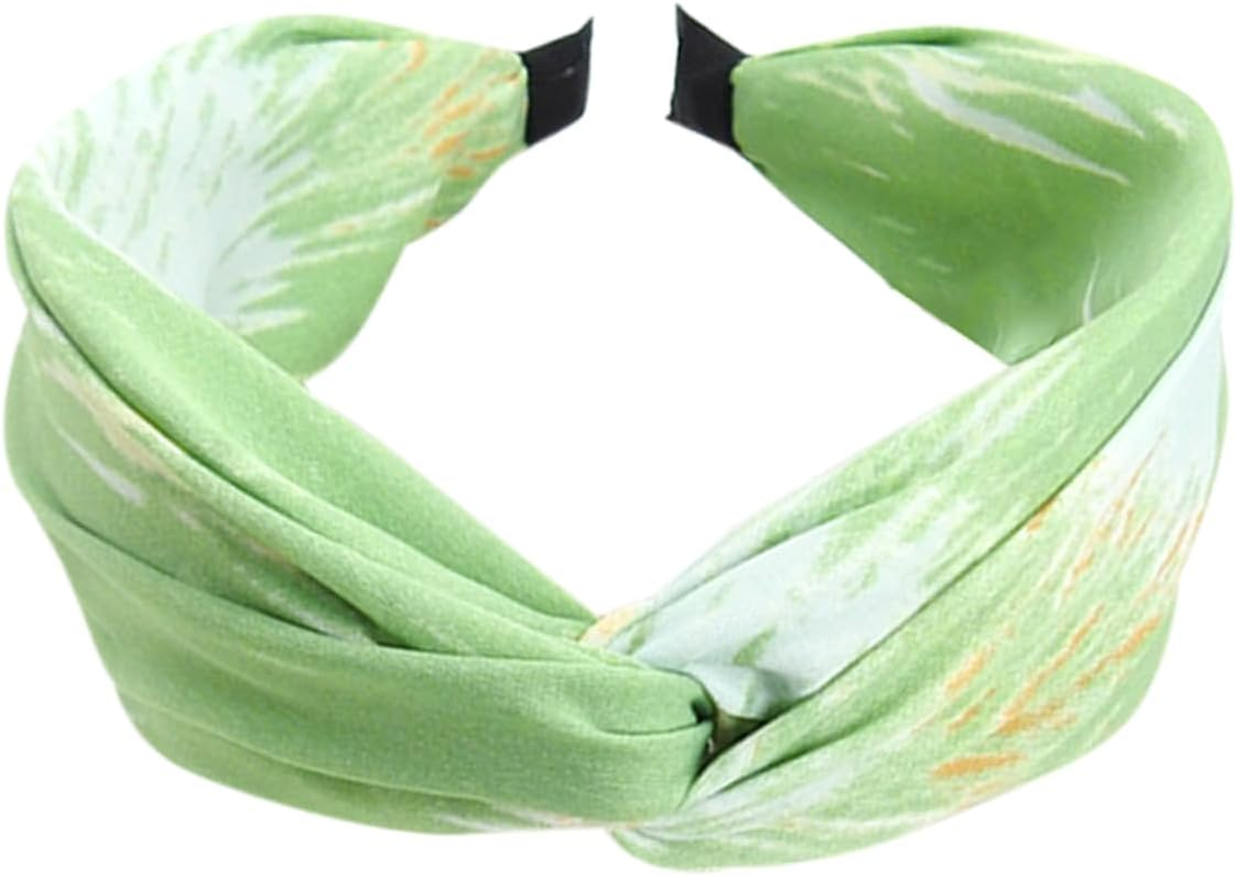 3Pcs Wide Headband French Bow Knot Hair Hoop Fabric Non-Slip Headwear Elastic Twist Hair Accessories Alice Hair Bands for Women&hellip; image number 5