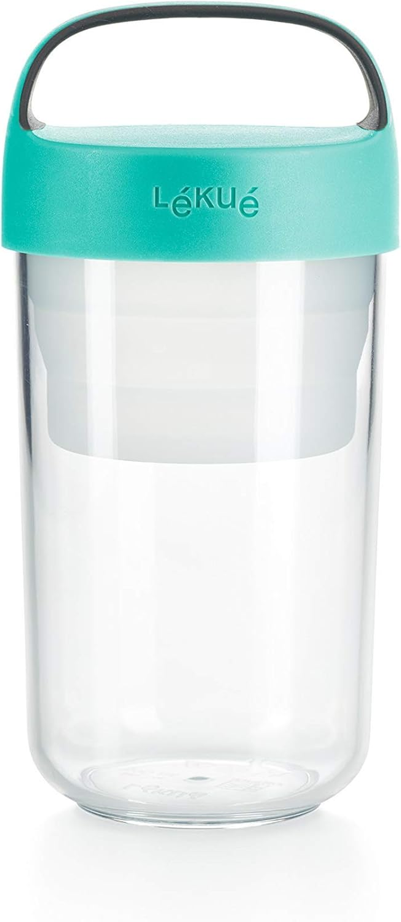 Lekue 0301014R06U150 Plastic Food Storage Container, Coral, 0301014R06U150