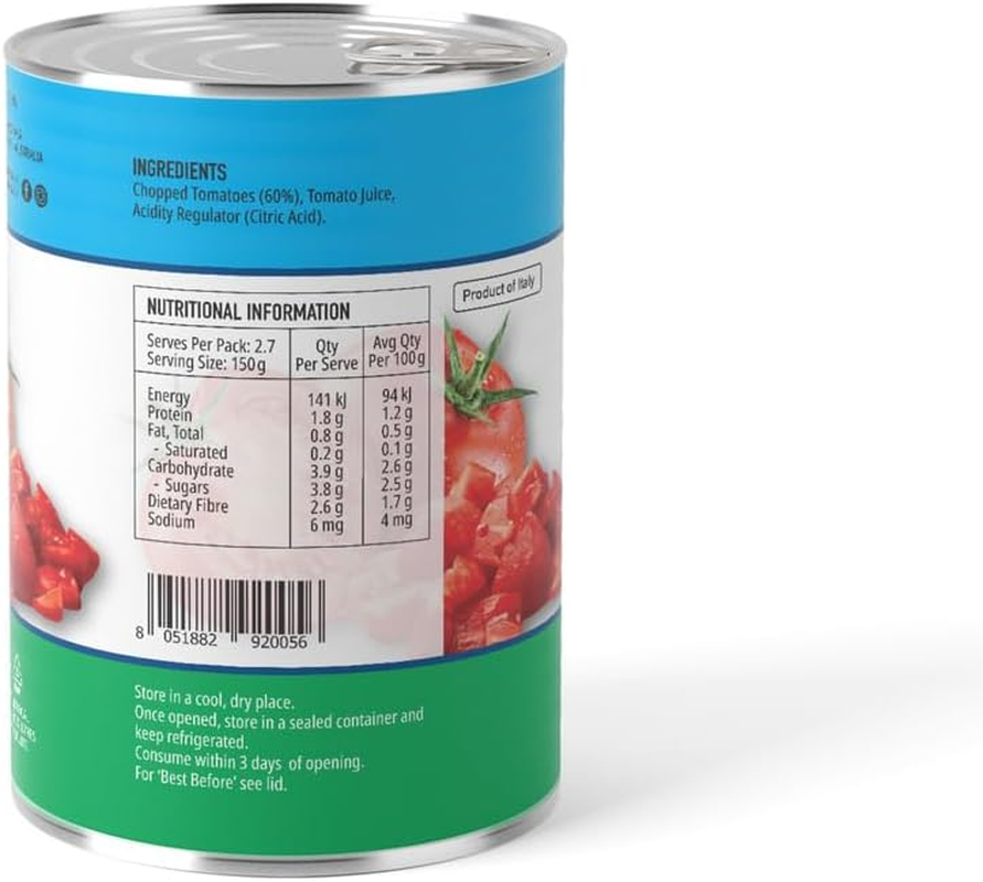 LA BELLA SAN MARZANO DICED/CHOPPED TOMATOES- 12X400GM image number 1