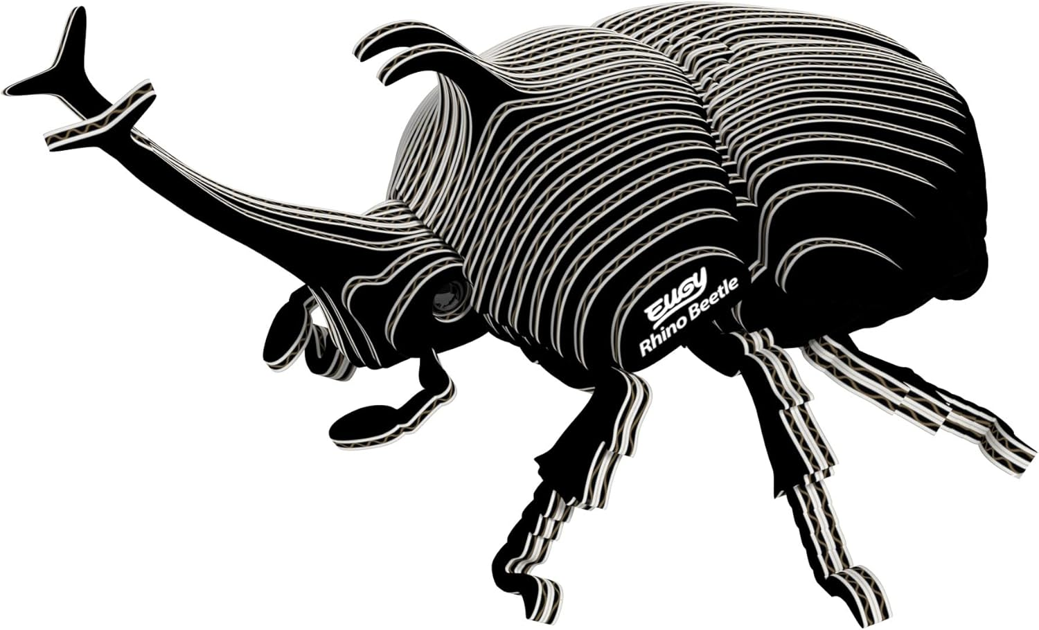 EUGY 113 Rhino Beetle 3D Puzzle - 34 Piece Eco-Friendly Educational Toy Puzzle for Boys, Girls & Kids Ages 6+ image number 6