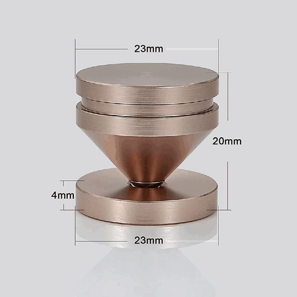 Ysyaxsyt 4Set Hifi Audio Foot Spikes Cone Floor Foot Nail Aluminum Alloy Speaker CD Cabinet Power Amplifier Computer(Silver) image number 2
