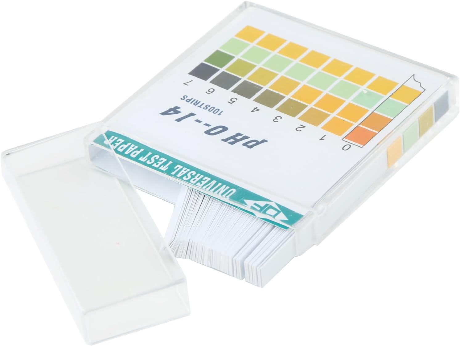 100PCS PH Test Strips Accurate Measurement for Cosmetics, Drinking Water, Soil Quick Results, Convenient Comparison with Box image number 1