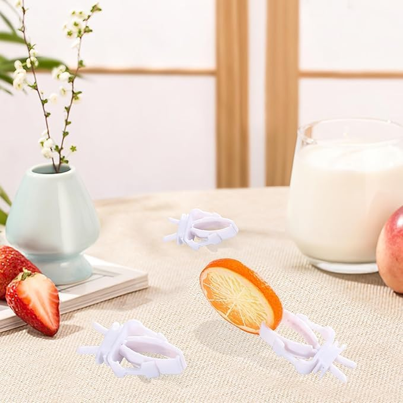 20Pcs White Bird Snack Holder for Fruit Vegetable Treat Food Clips Easy to Install for Cage Feeder for Small Parrots Bird Feeders,Bird Feeders,Feeding and Watering Supplies image number 2