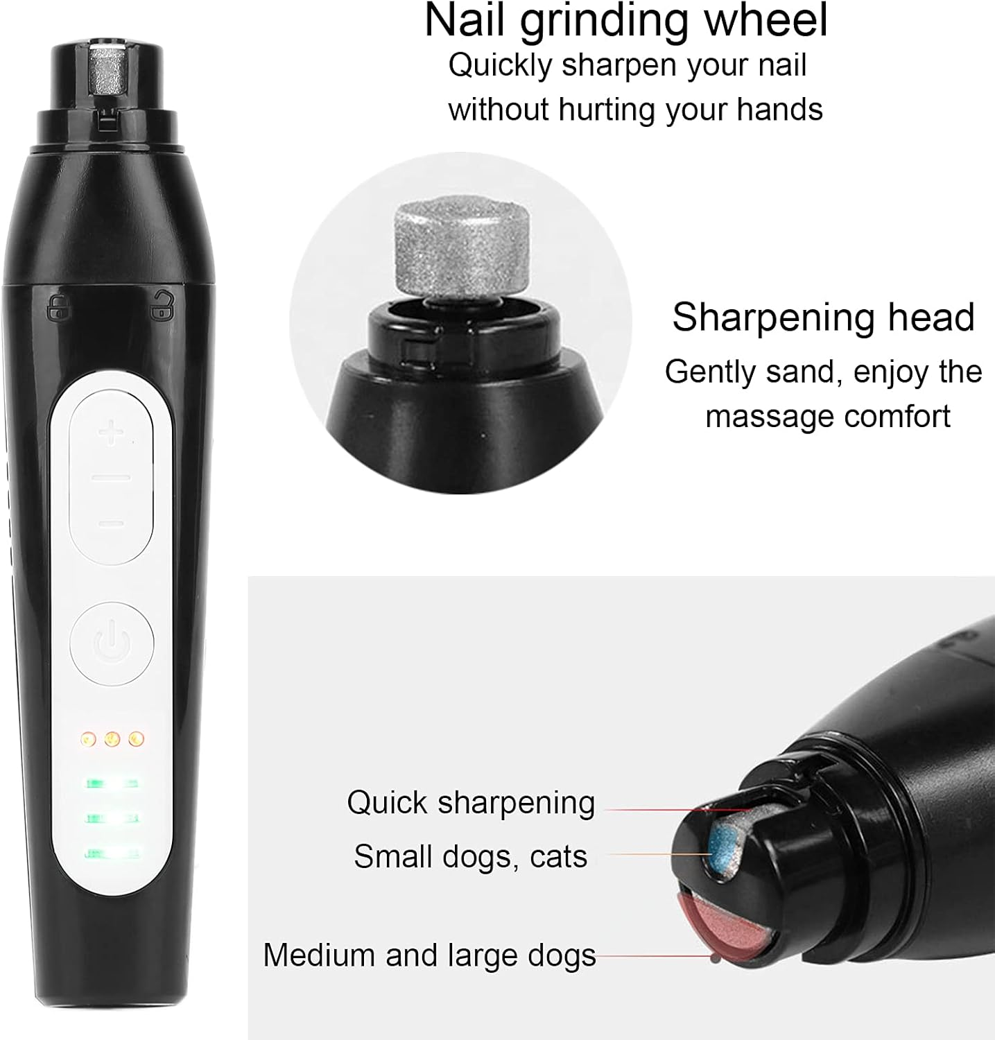 4-In-1 Rechargeable Dog Clippers with Electric Nail Grinder Quiet,Pet Grooming Experience Cordless Accurate for Home Grooming Enthusiasts, Designed for Dogs of Every Breed and Size