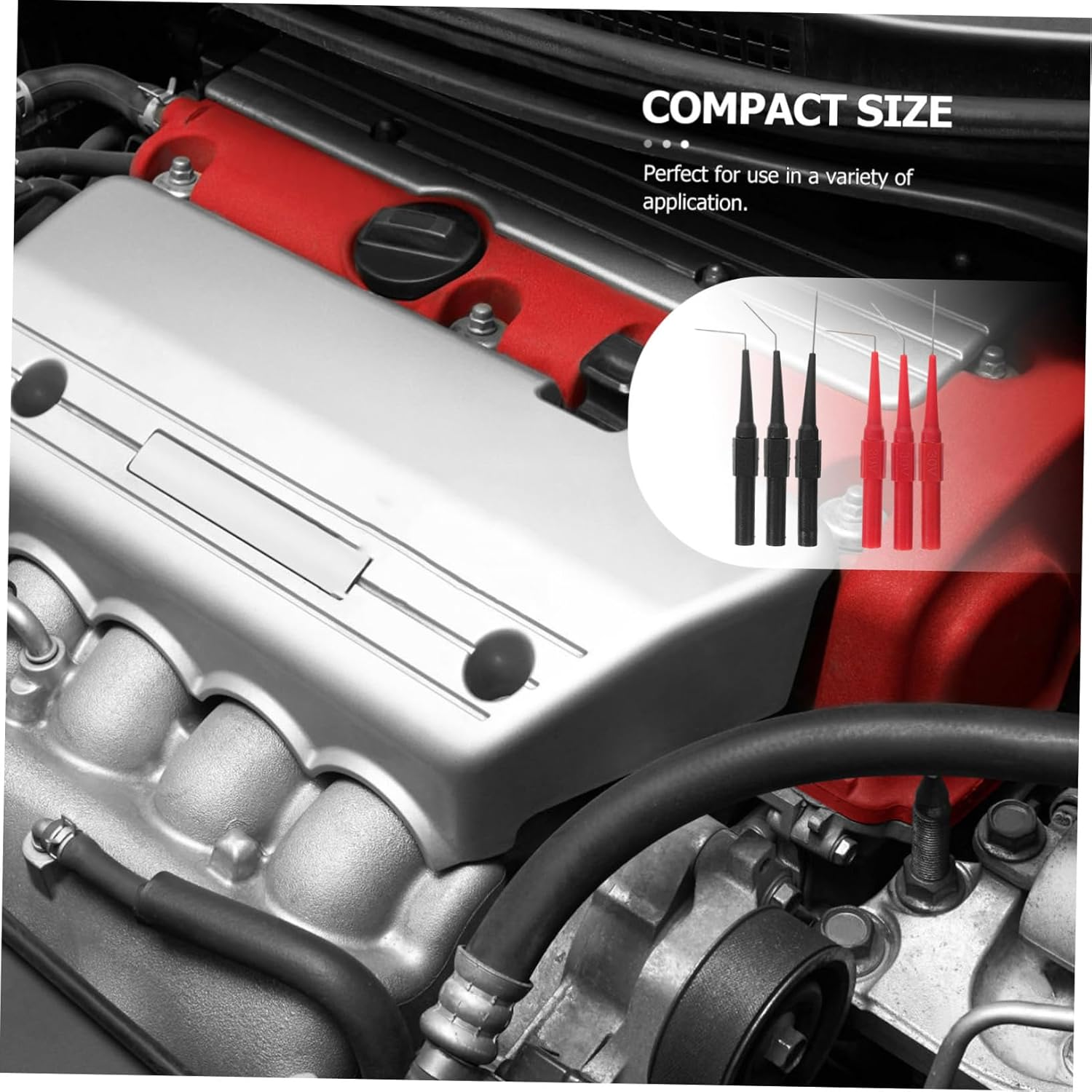 GLEAVI 6Pcs Multimeter Probes Test Probe Automotive Piercing Straight Angled Multimeter Test Wire Piercing image number 6