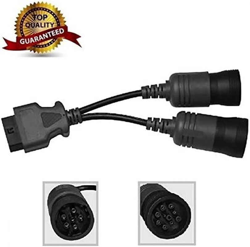 Antibreak 6+9 Truck Cables 9 Pin 6Pin Male J1939 J1708 to 16 Pin J1962 OBD-II Female
