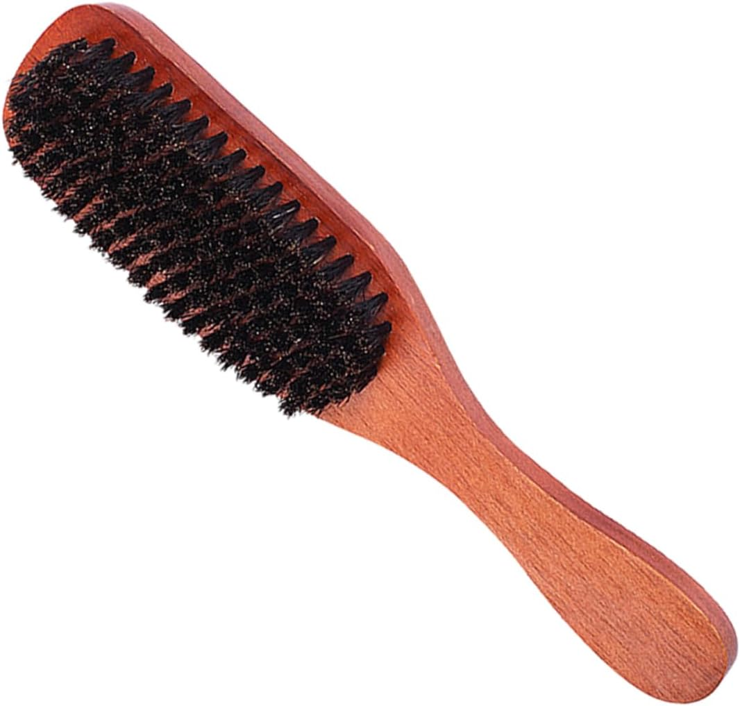 FOMIYES 2 Pcs Bristle Brush Slick Back Hairbrush Hair Brush Wooden Handle Hairbrush Durable Hairbrush Comb Wooden Detangling Brush Wooden Scalp Massager Hair Beauty Tool