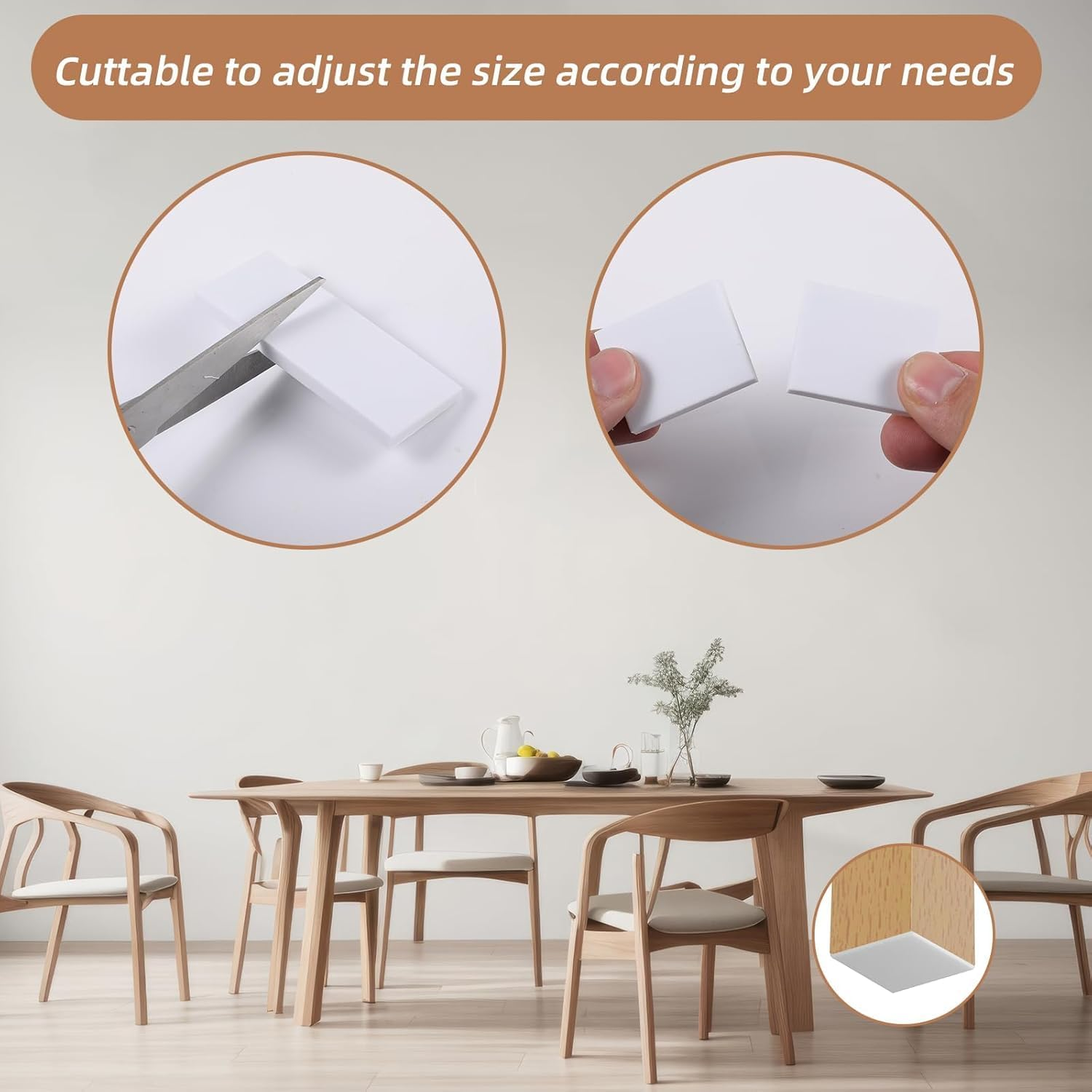 EVA Foam Headboard Pads, 20Pcs EVA Foam anti Shake Furniture Pads, Anti-Vibration Soundproof Pad for Bed Frame image number 5