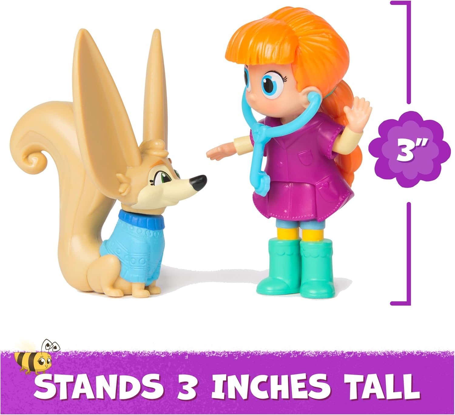 Vida the Vet, Cheerful Check up Pack with Vida and Kipp Action Figures and Removable Stethoscope Accessory, Kids Toys for Girls and Boys Ages 3 and Up image number 6