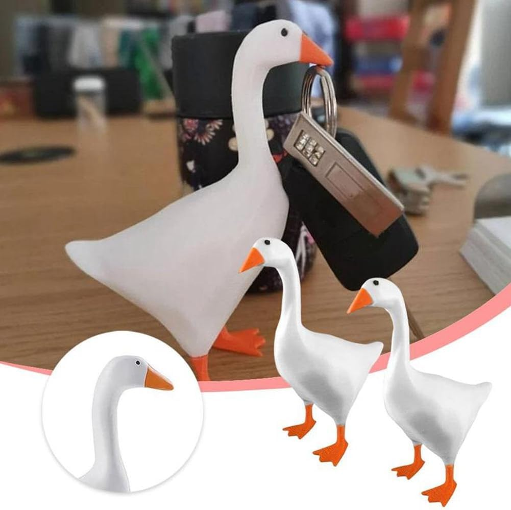 Magnetic Goose Key Holder Cute Home Decor Kawaii Room Office Table Desk Decor Aesthetic Funny Sculpture Bedroom Decor a Easy to Use image number 2