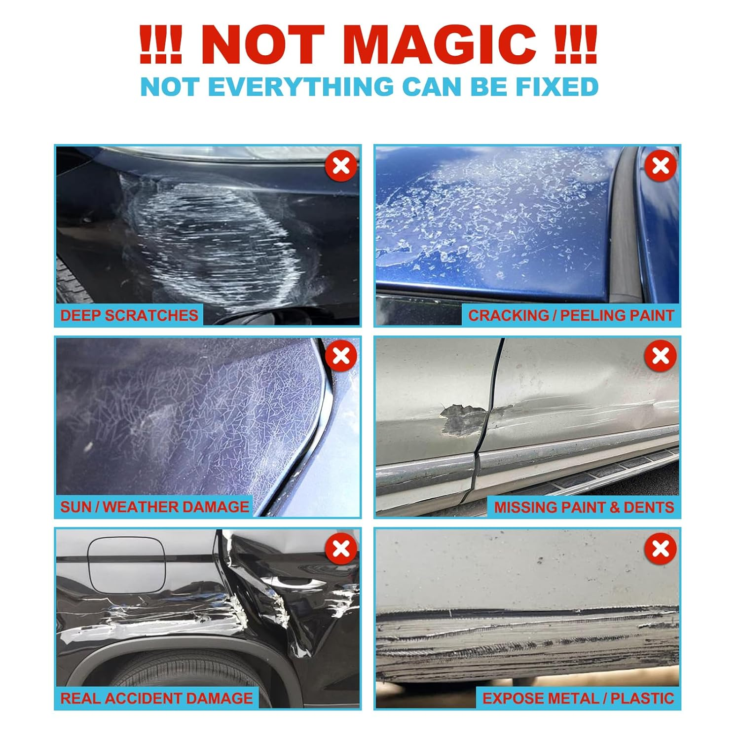 Professional Car Scratch Remover & Polish Wax Kit - Ultimate Paint Restorer with Headlight Restoration | Light Scratch Repair for Vehicles, Removes Swirls & Water Spots with Polisher Sponge