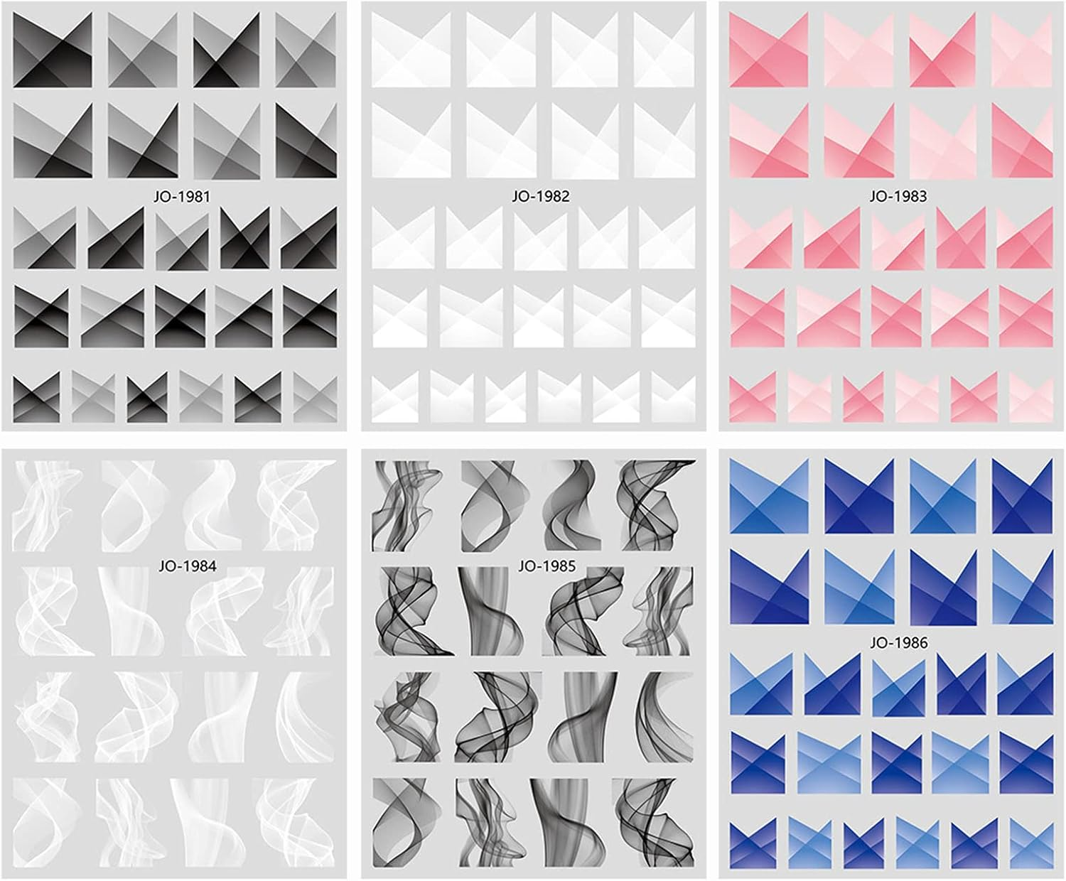 French Nail Stickers Waterproof Nail Art Decoration Stickers Home Use Nail Salon image number 5