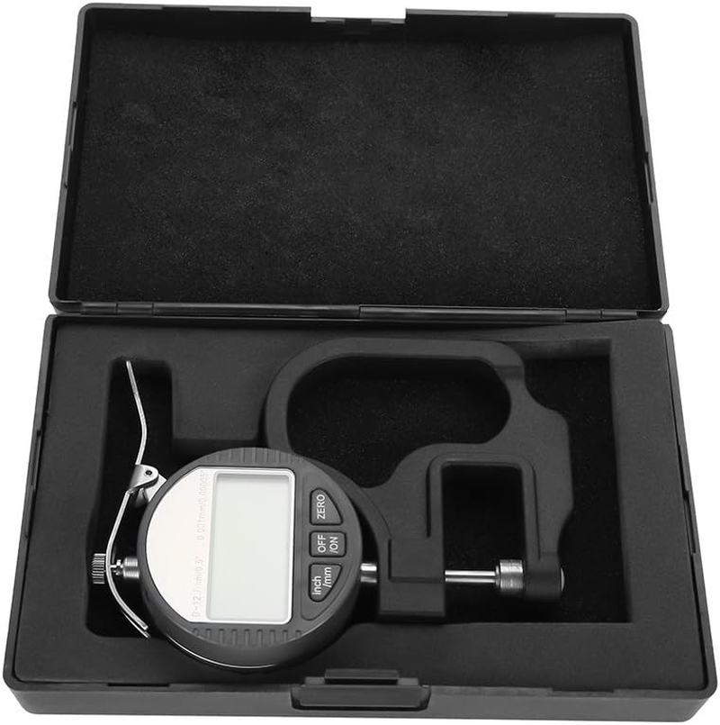 Digital Thickness Meter for Paper, Leather, Cloth - Precision Measurement Tool with Digital Display, Range 0-12.7Mm, Accuracy 0.001Mm image number 5