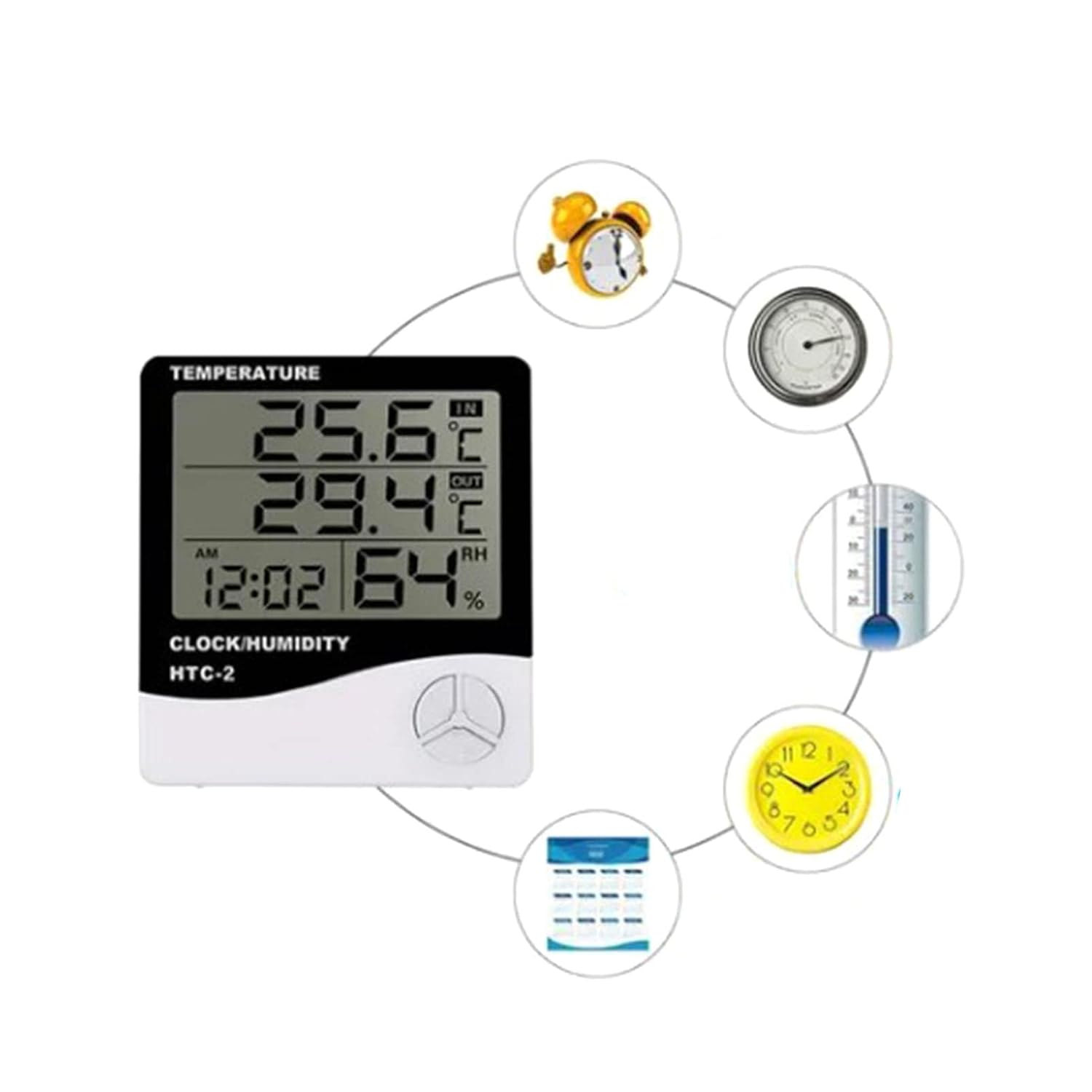 Haofy Digital Hygrometer Thermometer with 1.5M External Watertight Probe Indoor Outdoor Temperature Humidity Monitor for Home Greenhouse image number 1