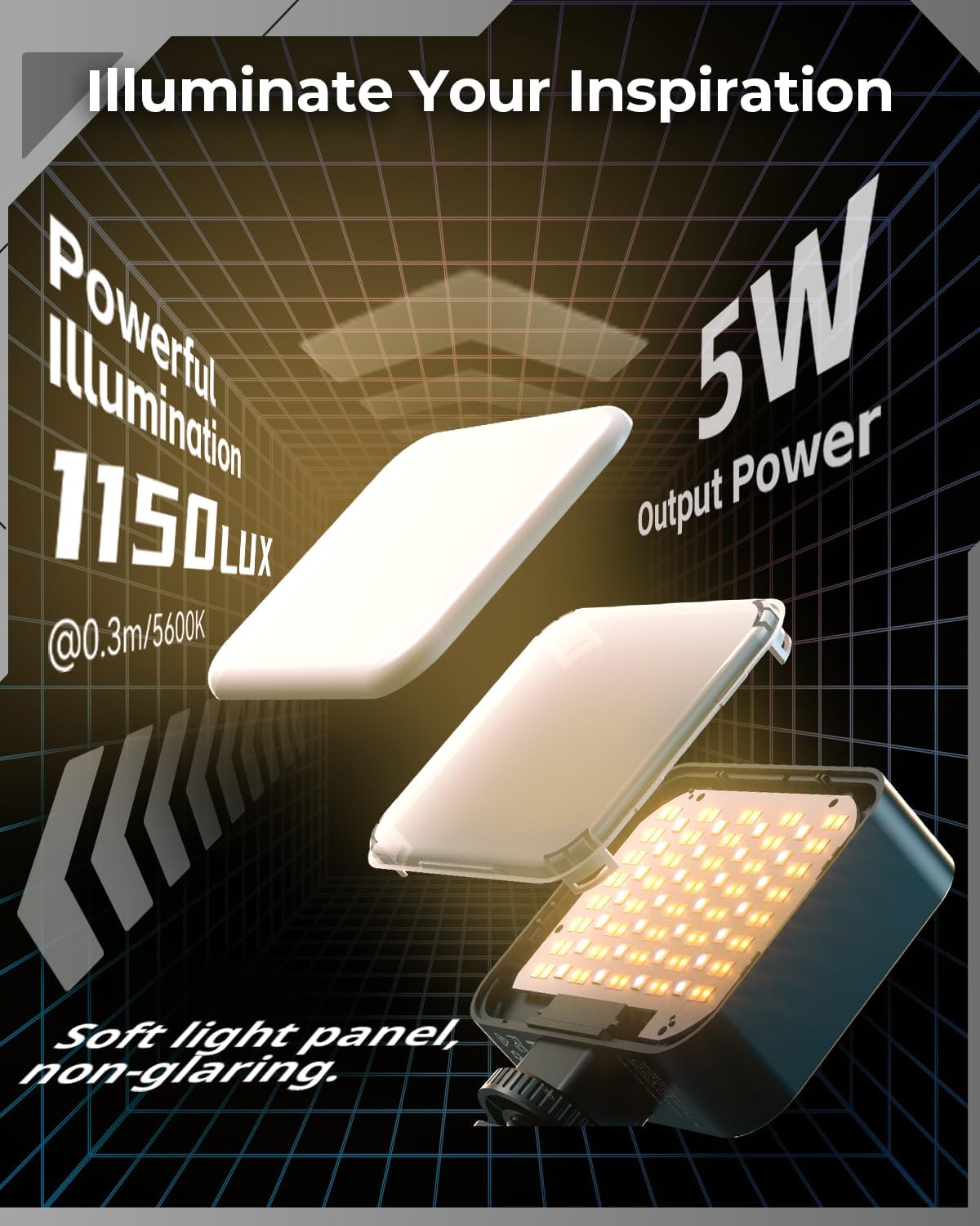 SMALLRIG Vibe P108 Pro RGB Video Light, Portable Led Camera Light for Photography, Cold Shoe Light, CRI95+, 2500-6500K, 12 Effects, Fill Light Accessories for Content Creator, Streaming 4661 image number 6