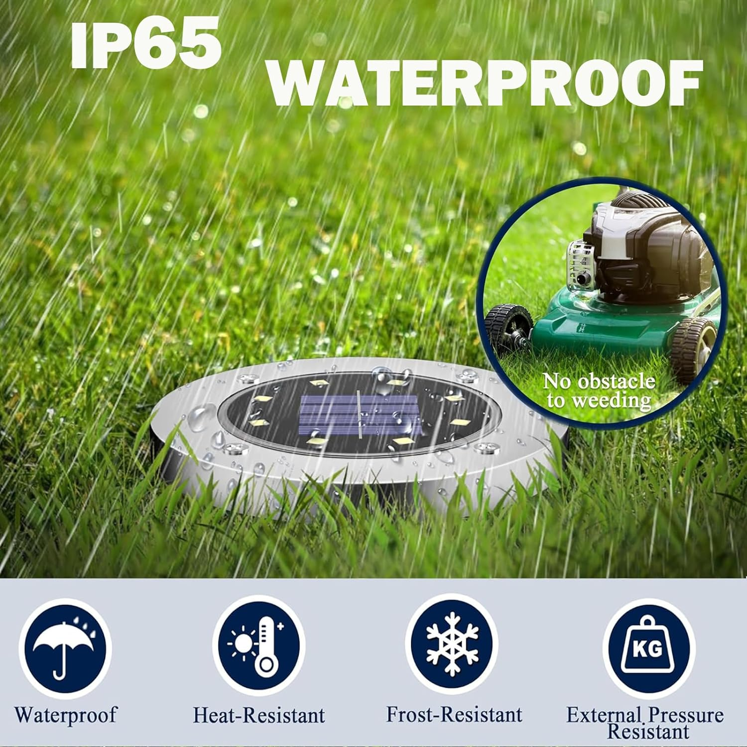 12 Pack Spots Solar Glow for Outdoor, Moisture-Resistant Soft Lighting Accents for Garden and Landscape Use-Warm Light - 12Pack-Warm Light image number 4