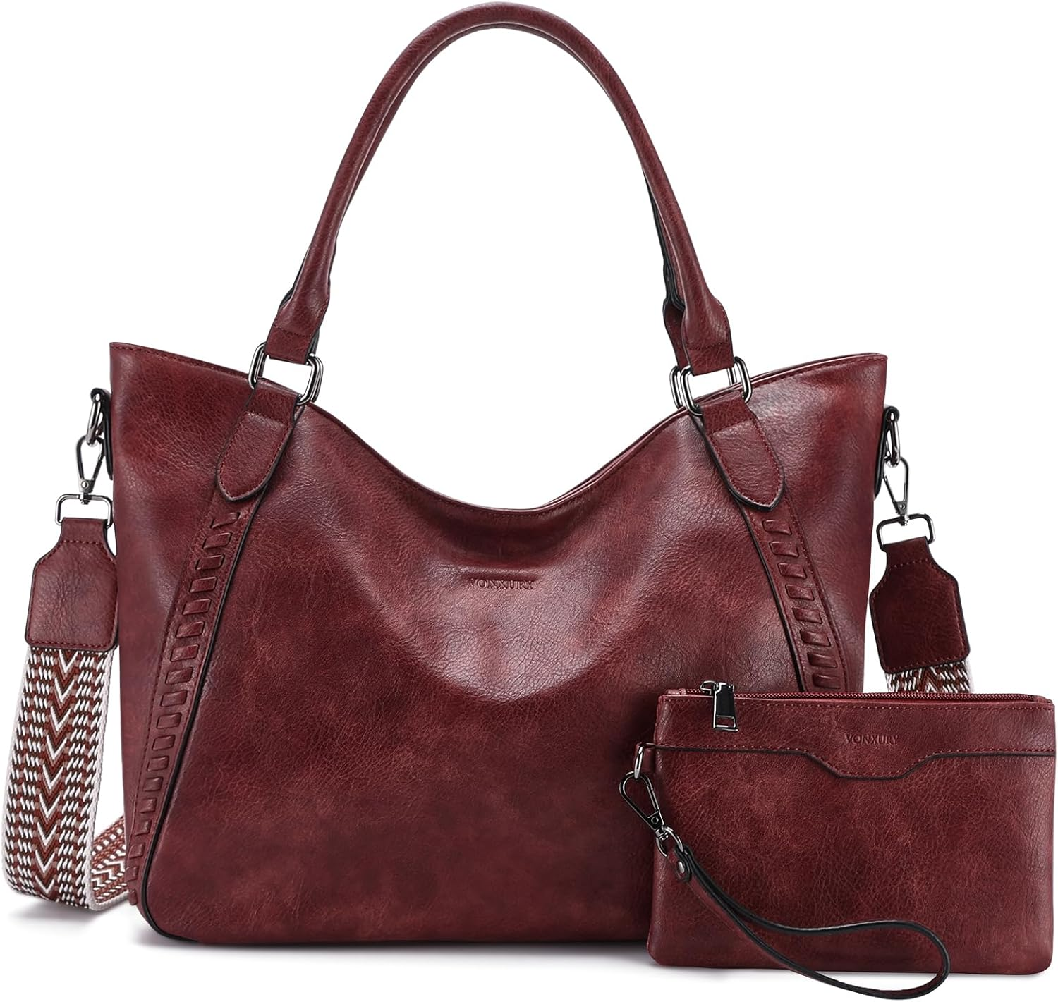 VX VONXURY Handbags for Women Hobo Bag PU Leather Shoulder Bag with Adjustable Shoulder Strap Fashion Crossbody Bag